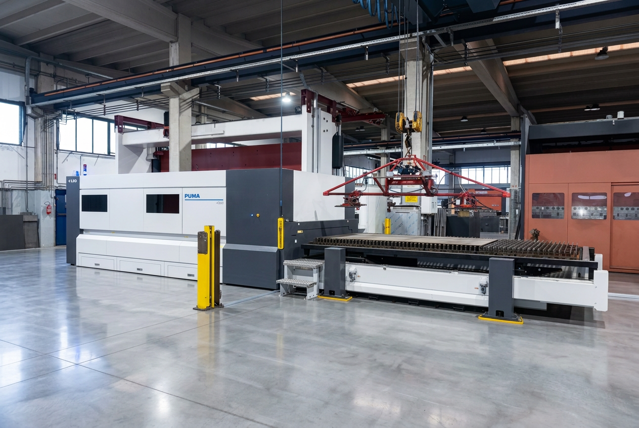Laser fibra con carico a ventose